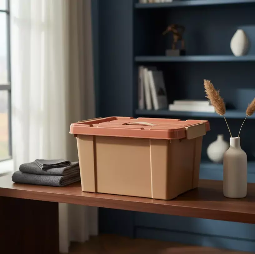 Caja organizadora plastica con tapa 20Ltr-2