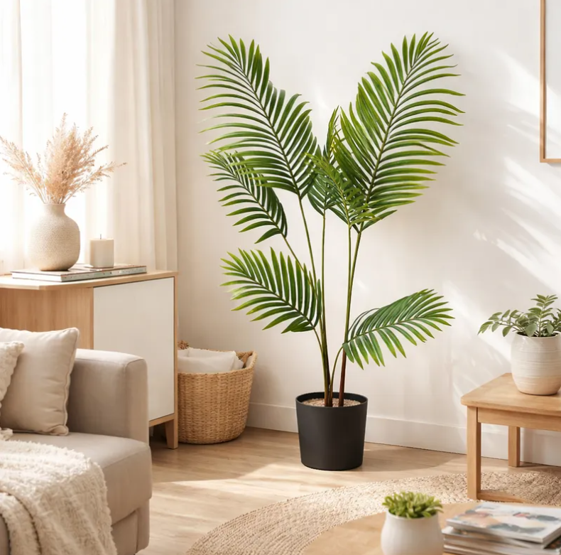 Palmera Artificial Decorativa 120 cm con Macetero-4
