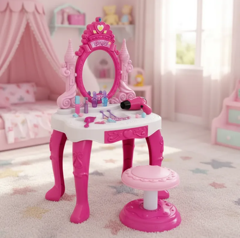 Juguete Tocador Princesa Maquillaje Para Ni as-3