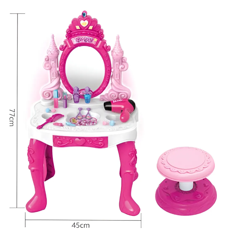 Juguete Tocador Princesa Maquillaje Para Ni as-5