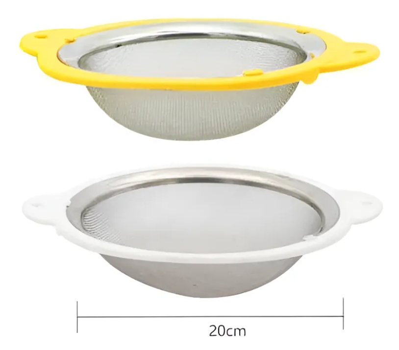 Colador Cernidor De Cocina Acero Inoxidable Malla Fina 20cm-7