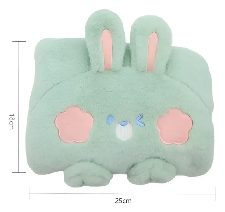 Guatero Electrico Calientamanos De Peluche Diseno Conejo Kawaii-2
