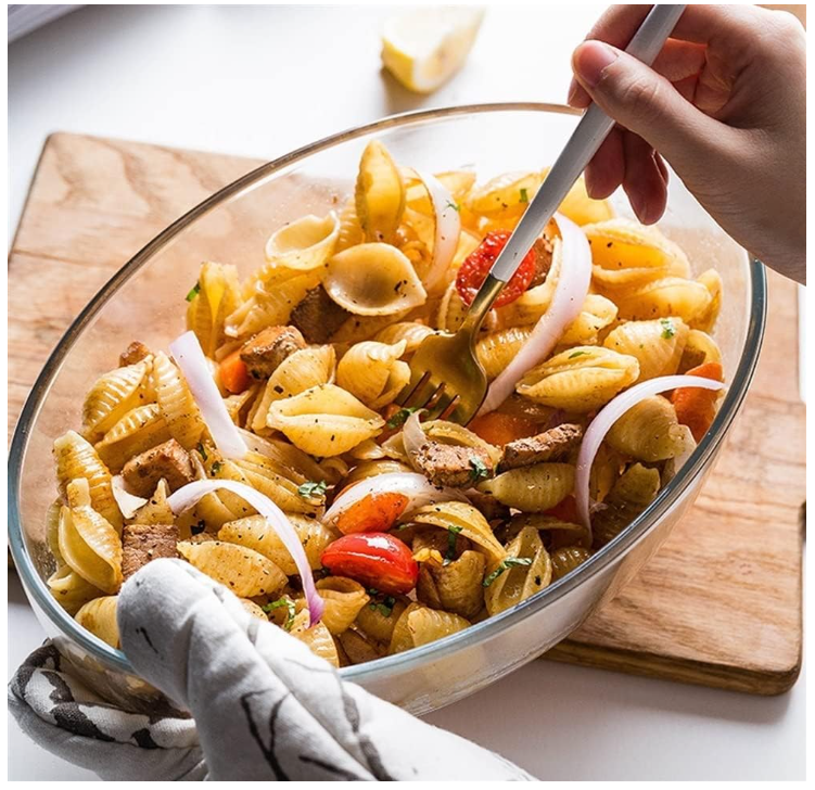 Fuente De Vidrio Redonda 3 Litros 35 Cm Para Horno-3