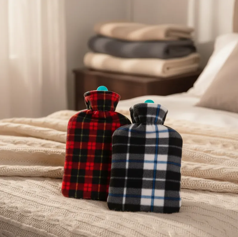 Guatero Bolsa De Agua Caliente 2 Litros Con Funda De Polar-3