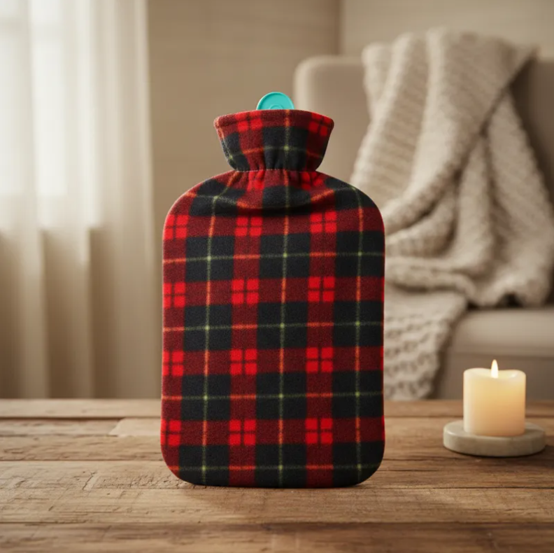 Guatero Bolsa De Agua Caliente 2 Litros Con Funda De Polar-4