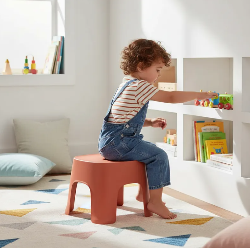 Taburete Plastico Bajo Multiuso Para Ni os-5