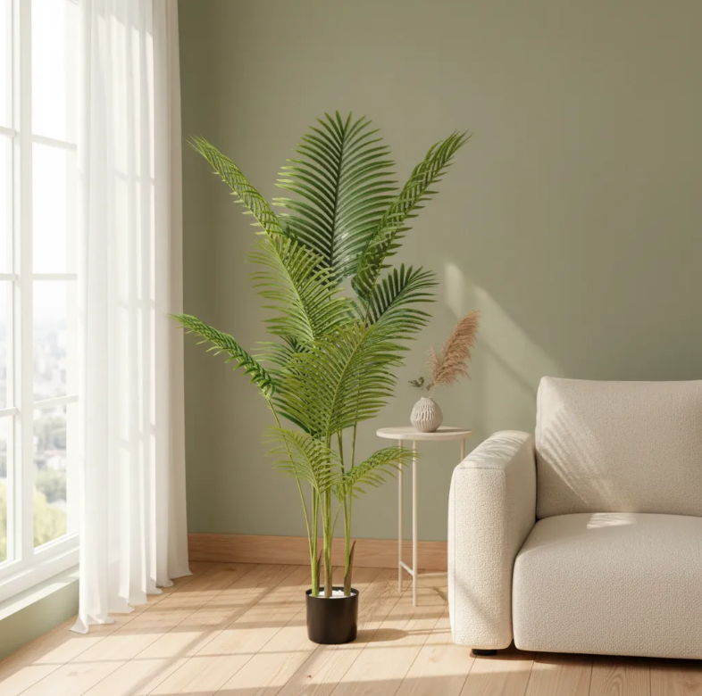 Palmera Artificial Decorativa 150 cm con Macetero-3