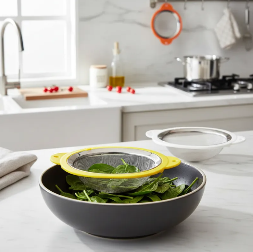 Colador de Acero Inoxidable Malla Fina 18cm Cocina-6