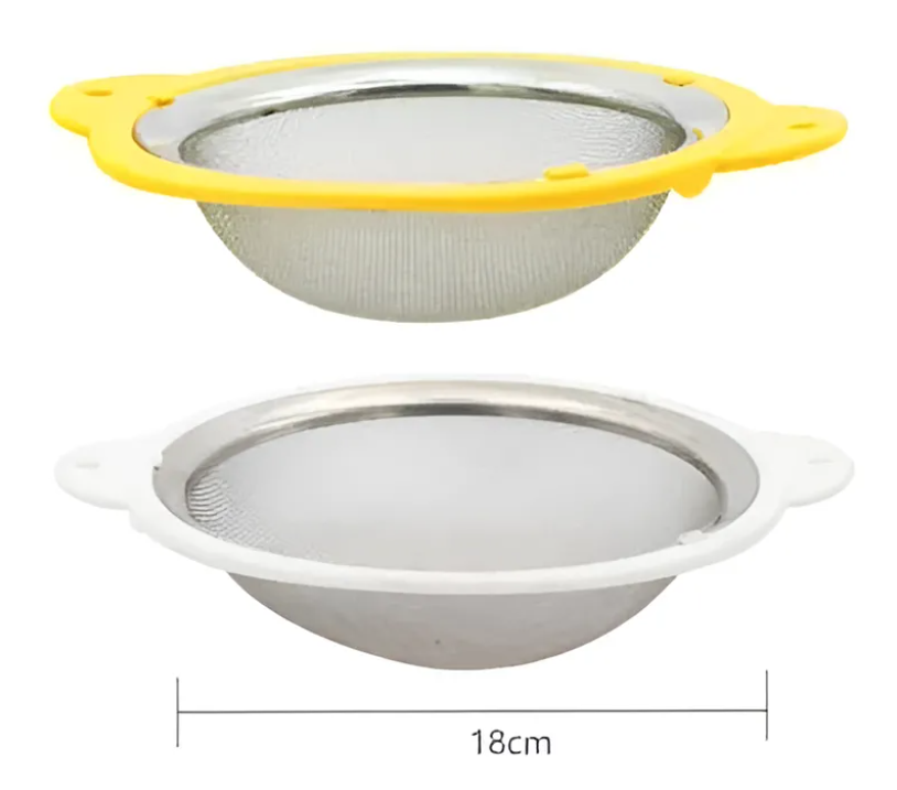 Colador de Acero Inoxidable Malla Fina 18cm Cocina-7