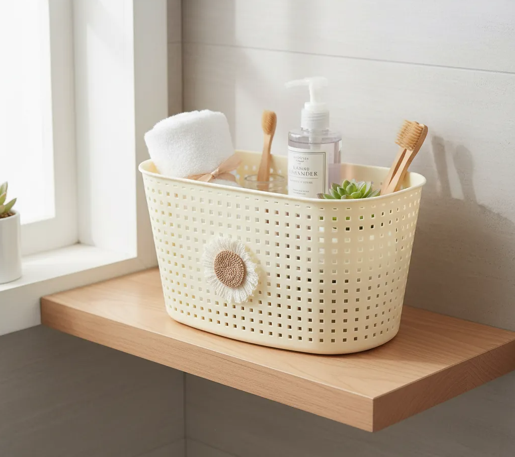 Canasto Organizador Colgante Plástico-2