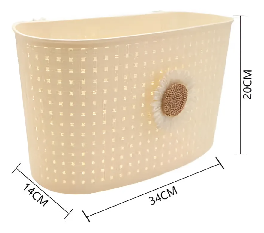 Canasto Organizador Colgante Plástico-6