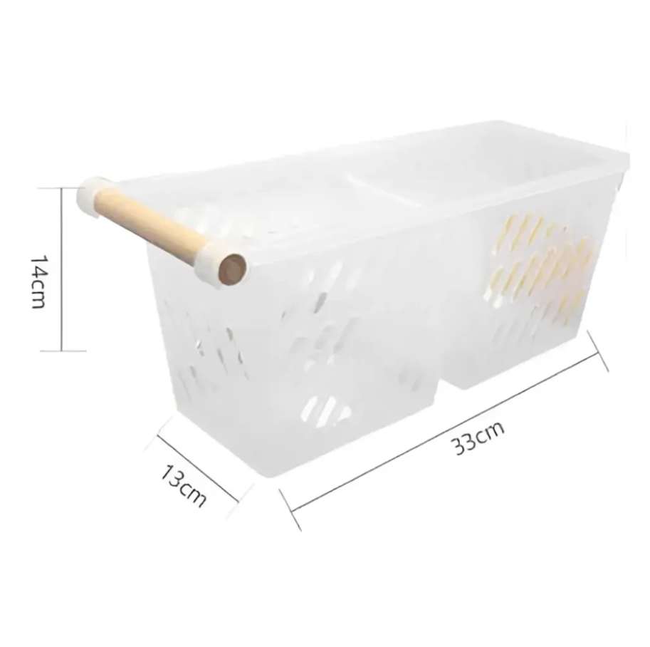 Canasto Organizador Plastico Con Mango Multiuso-3