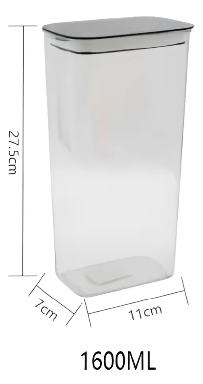 Frasco Hermetico Contenedor 1600ml Para Alimentos-6