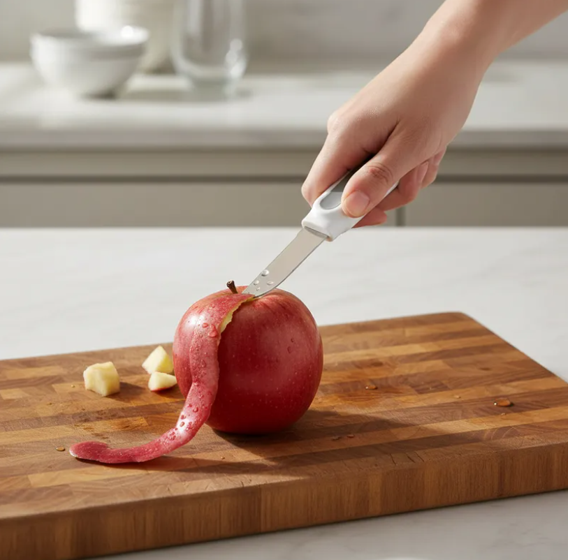 Cuchillo Pelador De Frutas Y Verduras Acero Inoxidable 21 5cm-2