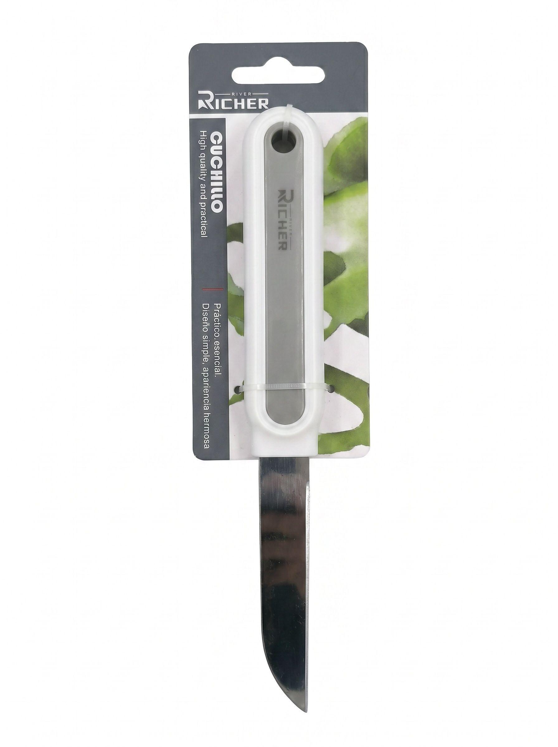 Cuchillo Pelador De Frutas Y Verduras Acero Inoxidable 21 5cm-2