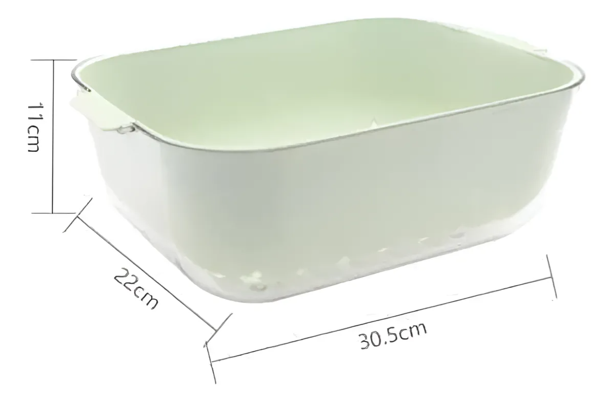 Colador rectangular grande para cocina-4