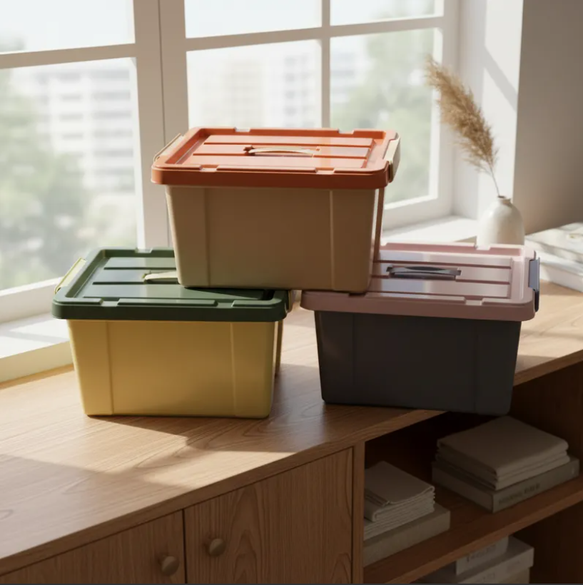 Caja Organizadora Plastica Con Tapa 15 Litros-2