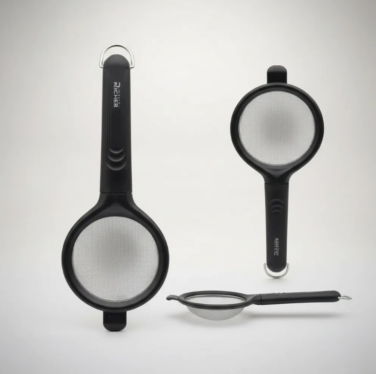 Colador de Malla Fina 26, 5 cm para Cocina y Reposteria-0