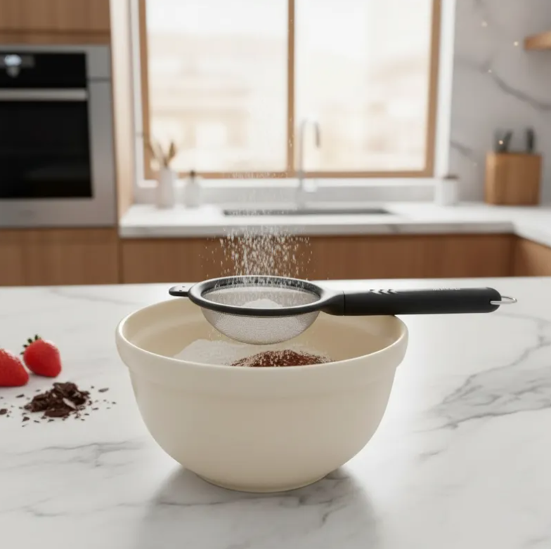 Colador de Malla Fina 26, 5 cm para Cocina y Reposteria-3