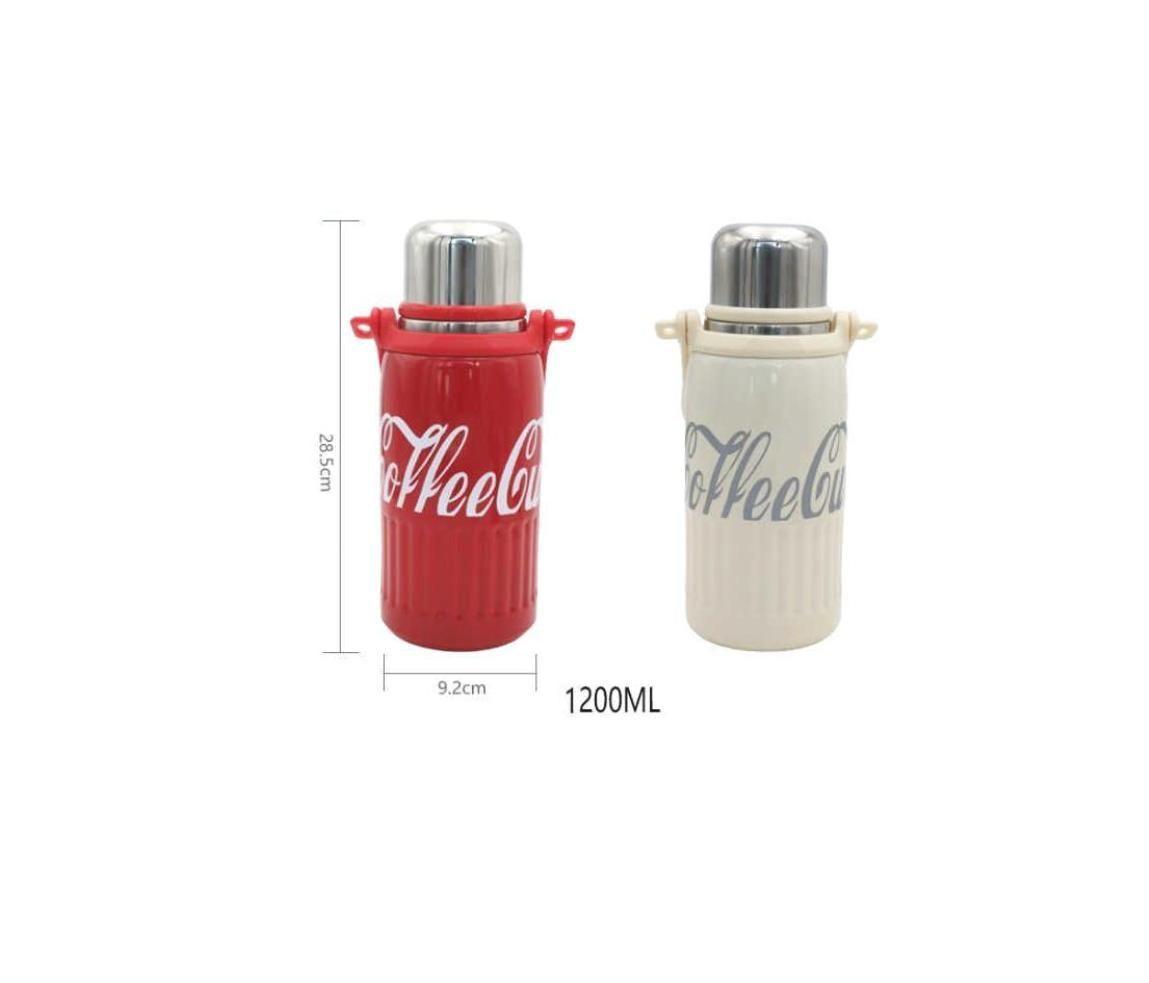 Termo Botella Para Caf 1200ml Acero Inoxidable Dise o Retro-1