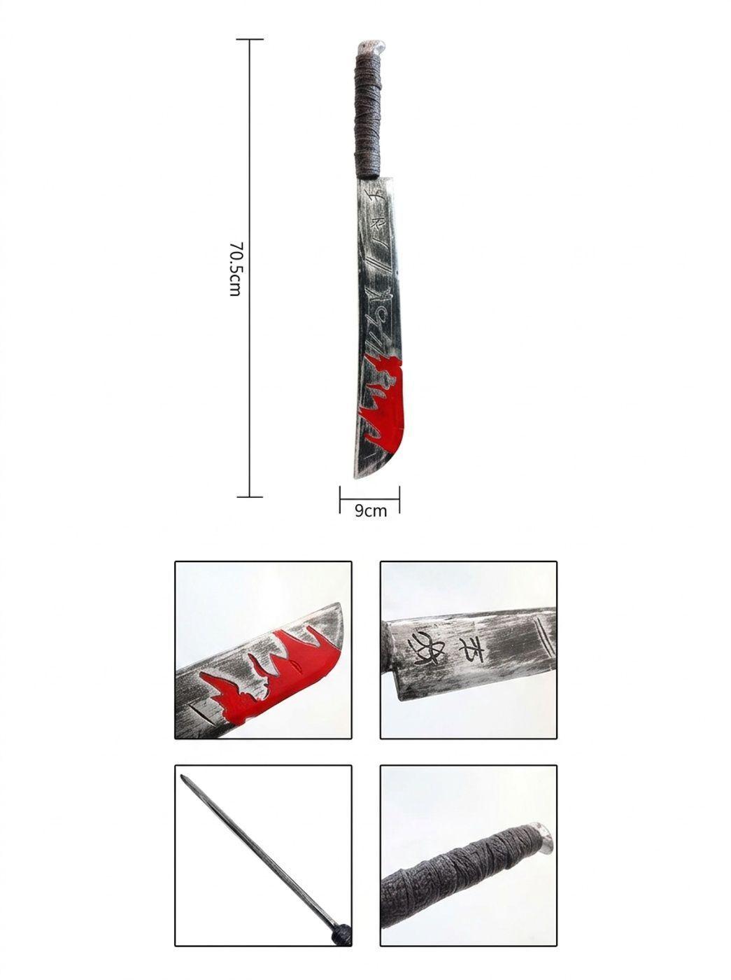 Juguete Halloween Machete de Pl stico 70 5 cm-3