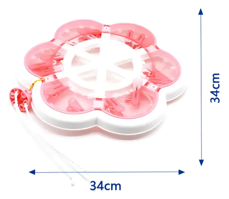 Colgador Tendedero Para Calcetines En Forma De Flor 34cm-4