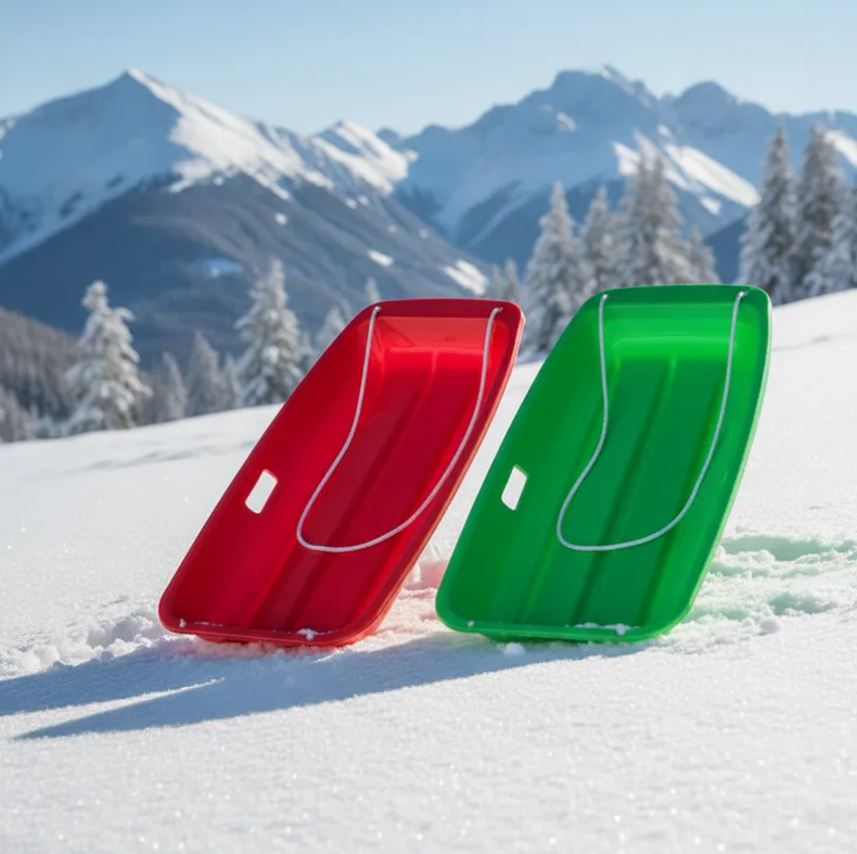 Trineo De Nieve Plastico Para Ninos 64 5cm Con Cuerda-2