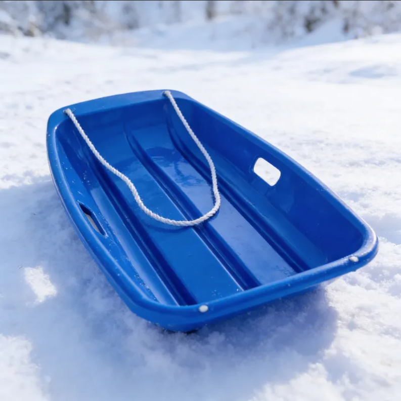 Trineo De Nieve Plastico Para Ninos 64 5cm Con Cuerda-3