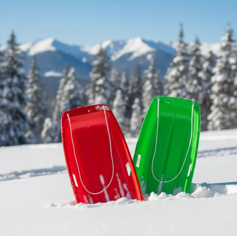 Trineo De Nieve Plastico Para Ninos 64 5cm Con Cuerda-4