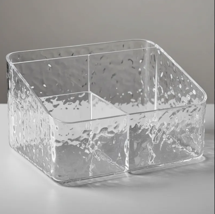 Organizador Acr lico Texturizado Para Maquillaje Y Escritorio-0