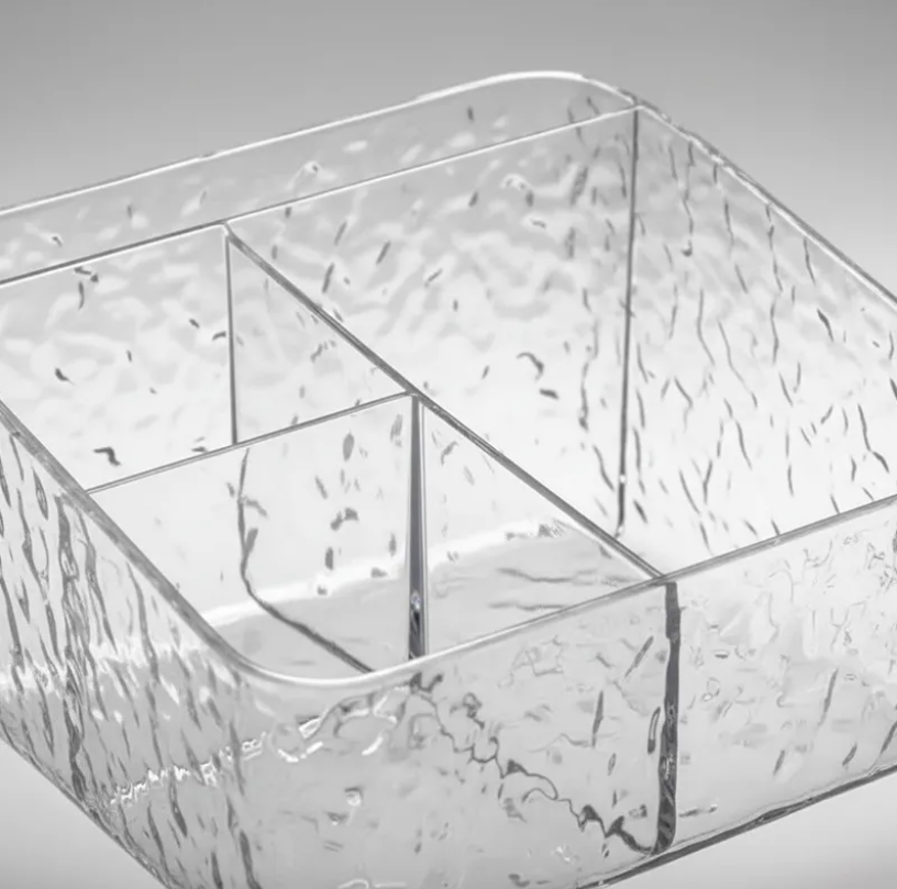 Organizador Acr lico Texturizado Para Maquillaje Y Escritorio-1