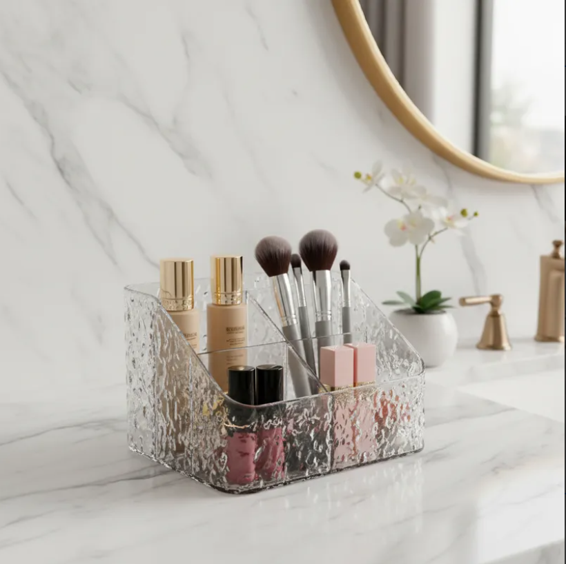 Organizador Acr lico Texturizado Para Maquillaje Y Escritorio-3
