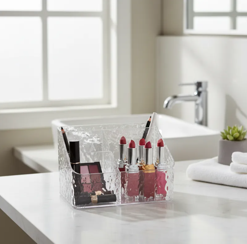 Organizador Acr lico Texturizado Para Maquillaje Y Escritorio-6