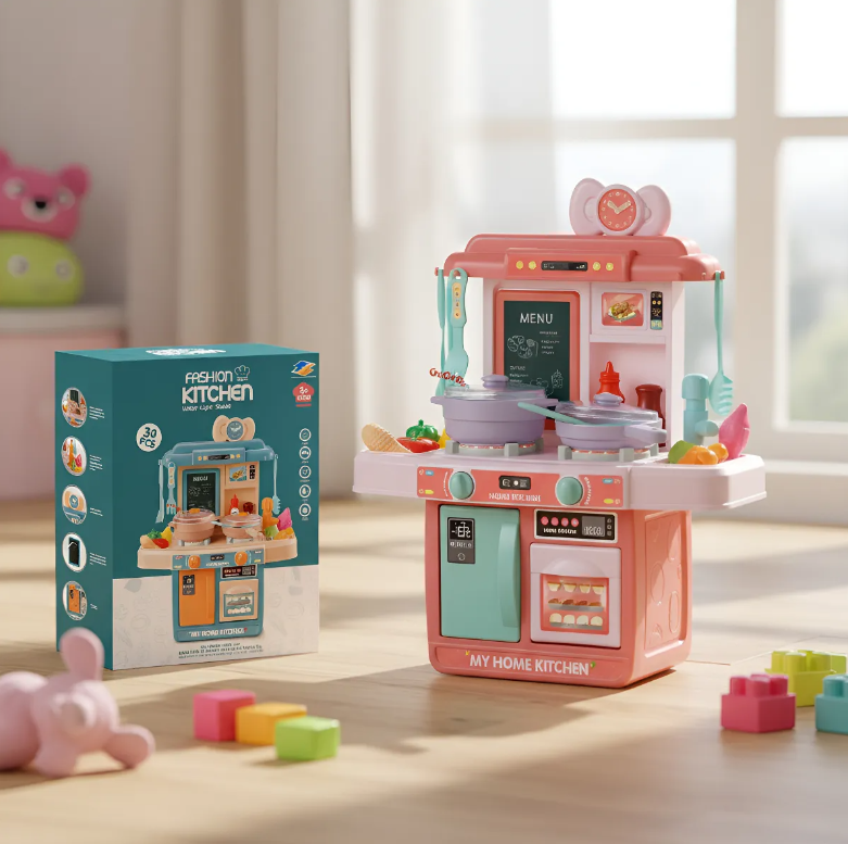 Cocina de Juguete Para Niñas con Accesorio-4