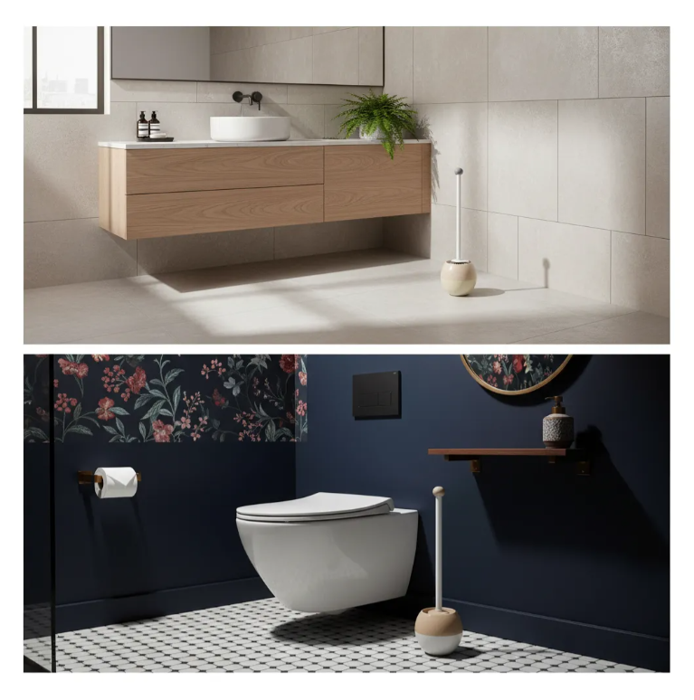 Escobilla De Baño 42x11 Cm Con Soporte-3