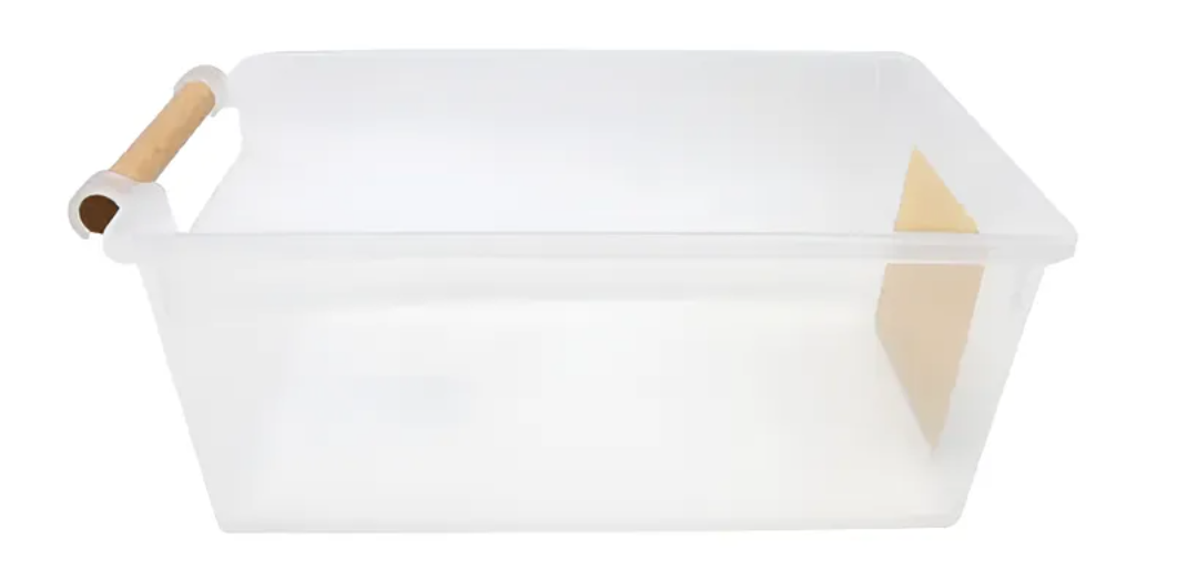 Caja organizadora transparente con asa-0