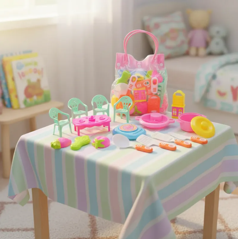 Set De Cocina Y Comedor De Juguete Para Mu ecas-2