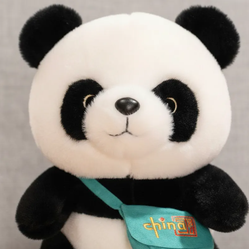 Peluche Oso Panda Kawaii con Bolso 23cm-3