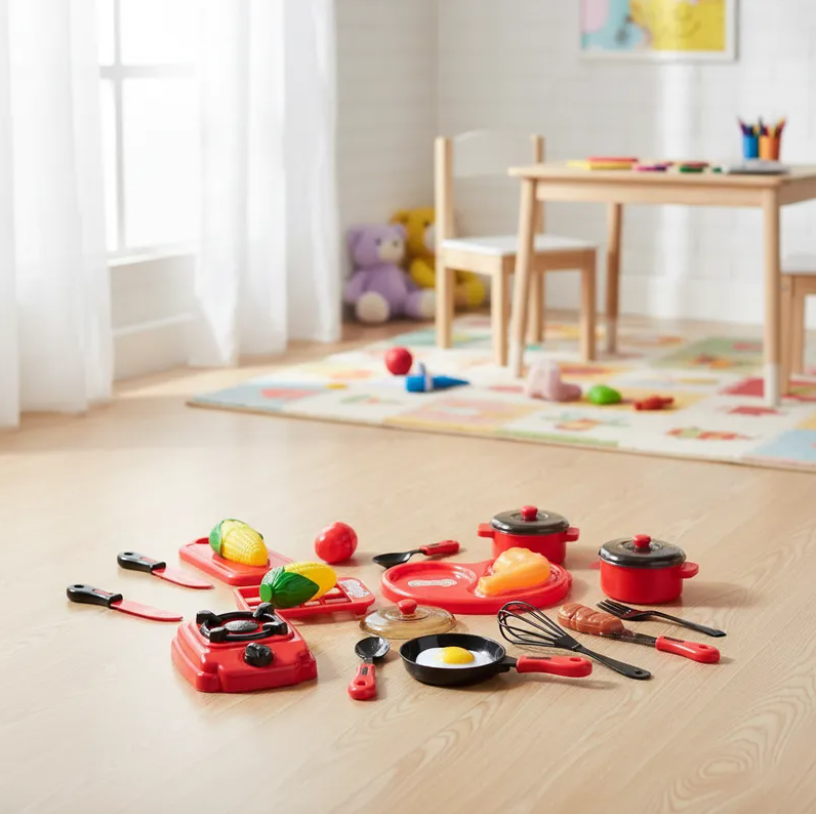 Set De Cocina Juguete Infantil Con Comida Y Accesorios-2