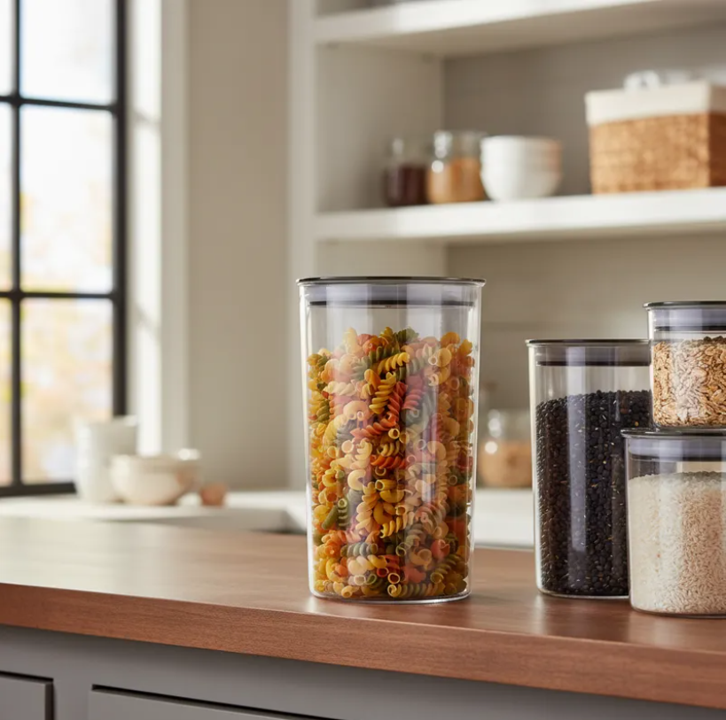 Frasco Contenedor Herm tico Acr lico 1200ml Cocina Alimento-0