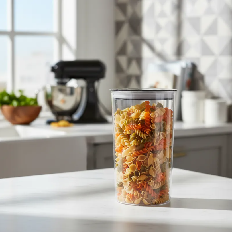 Frasco Contenedor Herm tico Acr lico 1200ml Cocina Alimento-1