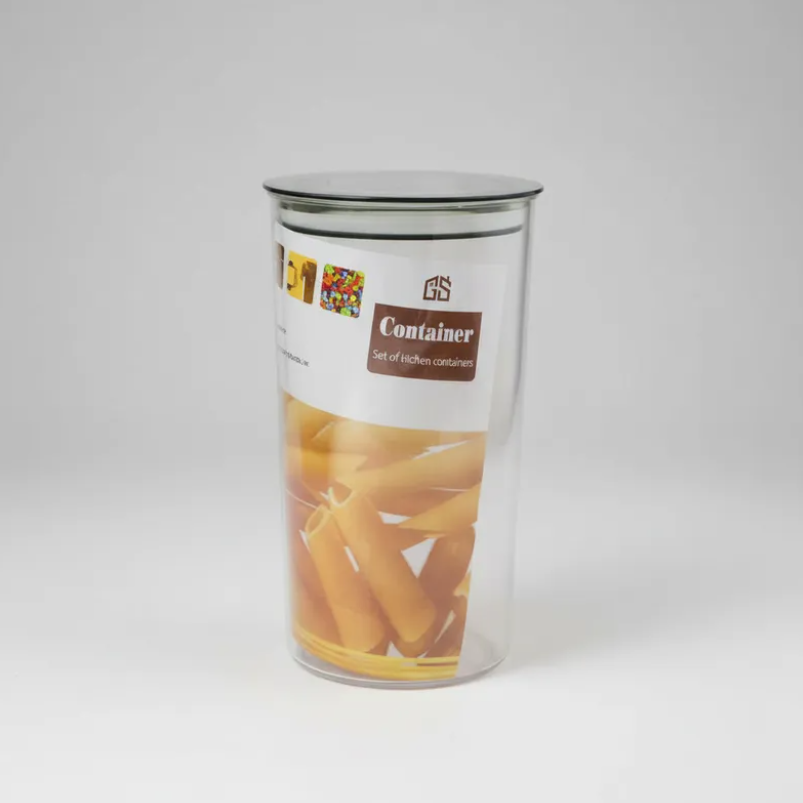 Frasco Contenedor Herm tico Acr lico 1200ml Cocina Alimento-4