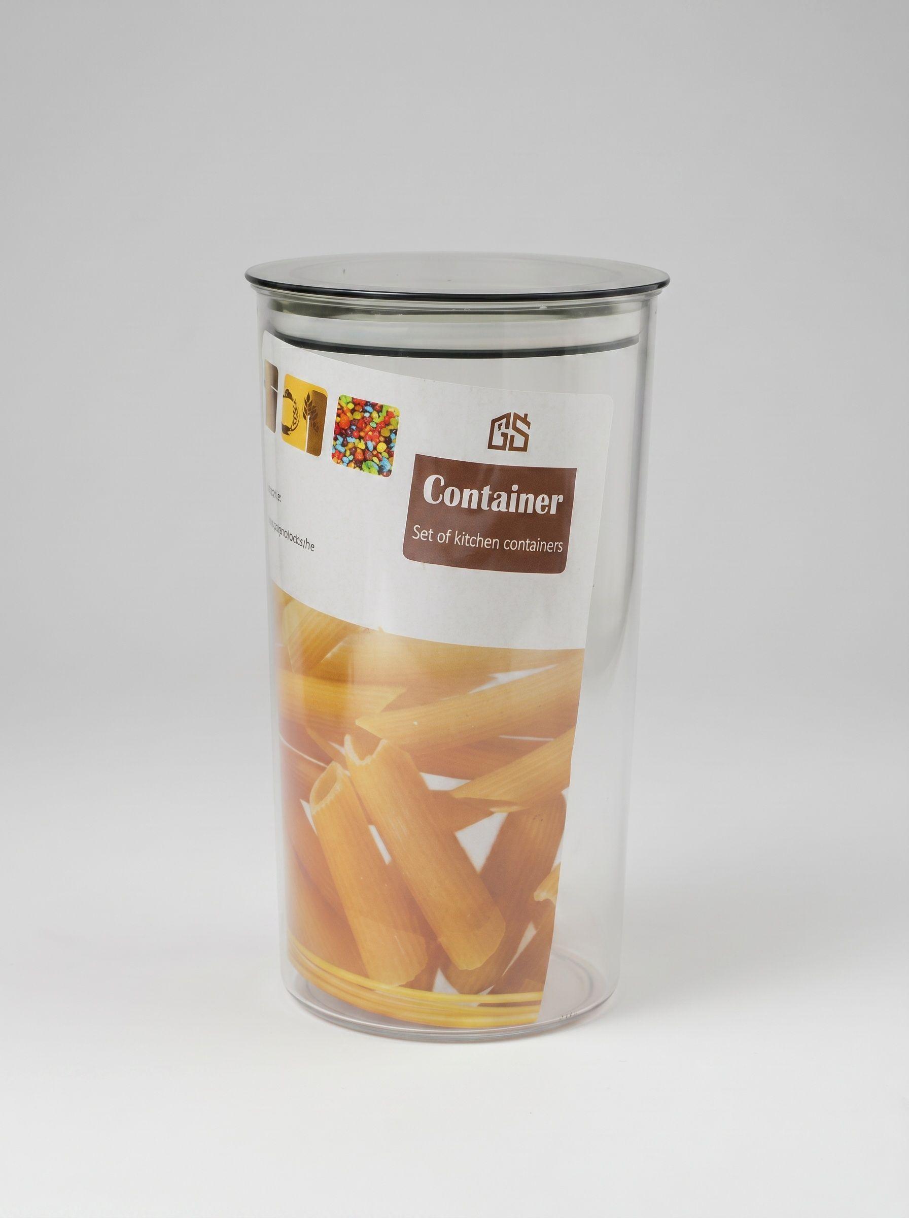 Frasco Contenedor Herm tico Acr lico 1200ml Cocina Alimento-3