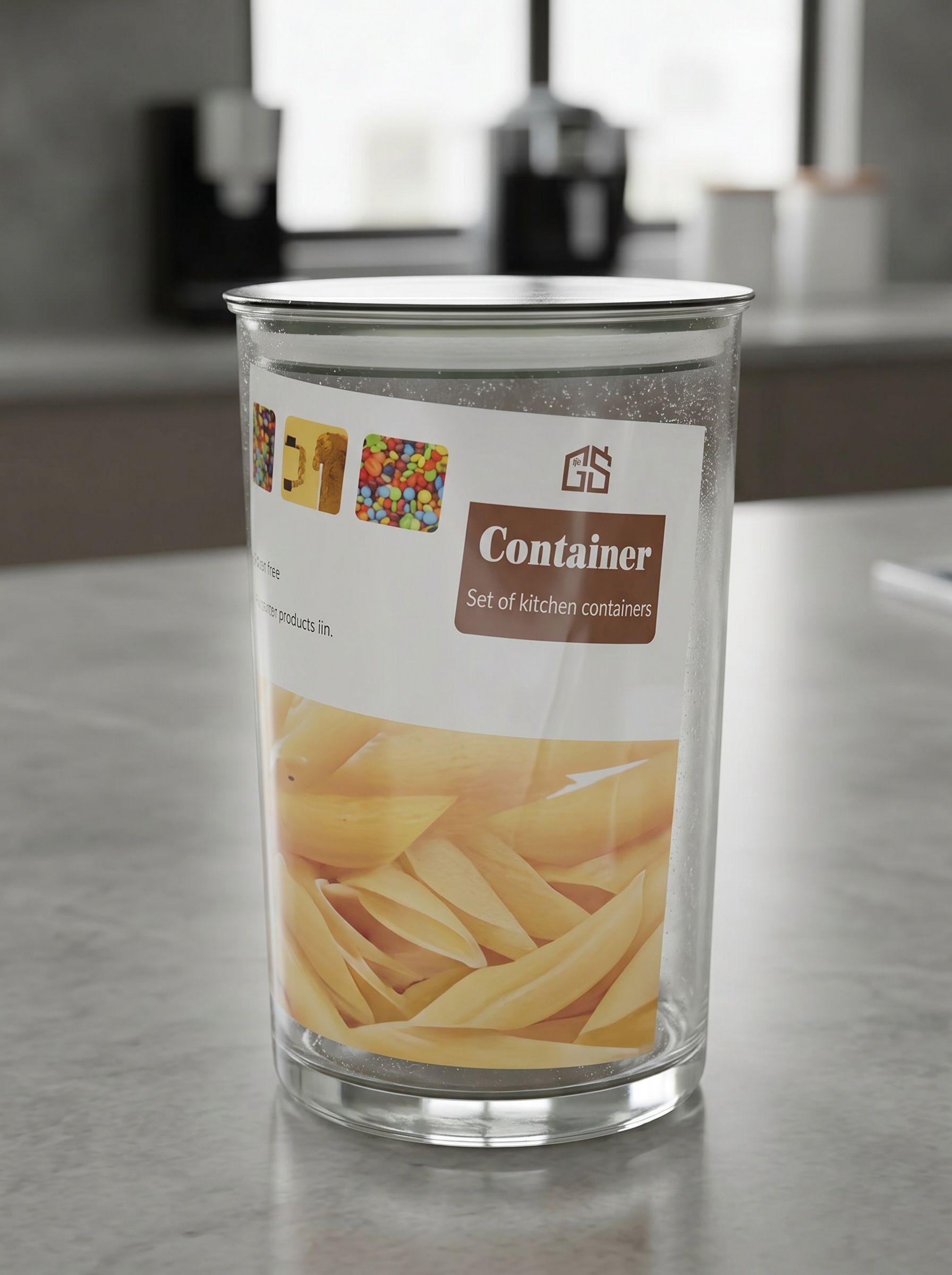 Frasco Contenedor Herm tico Acr lico 1200ml Cocina Alimento-4