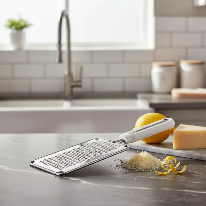 Rallador Plano Acero Inoxidable para Cocina-1