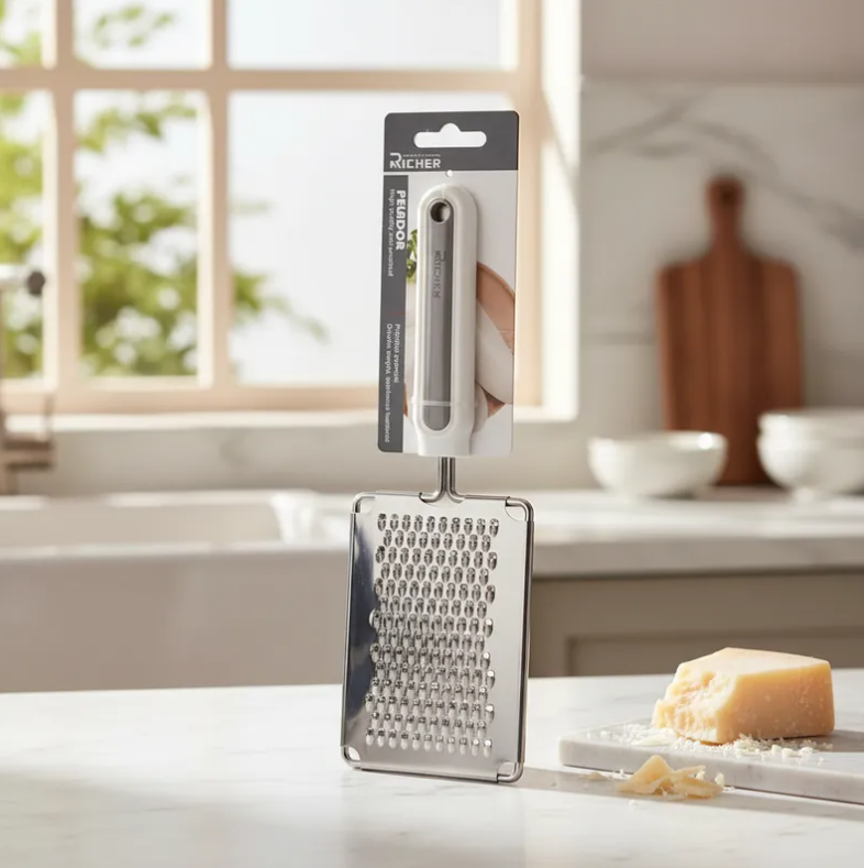 Rallador Plano Acero Inoxidable para Cocina-2