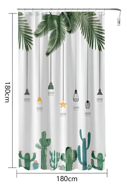 Cortina de Baño de Peva con Estampado de Captus-3