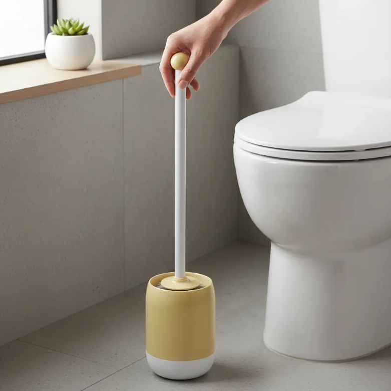 Cepillo Isopo De Baño 45 Cm Con Soporte Plástico-2