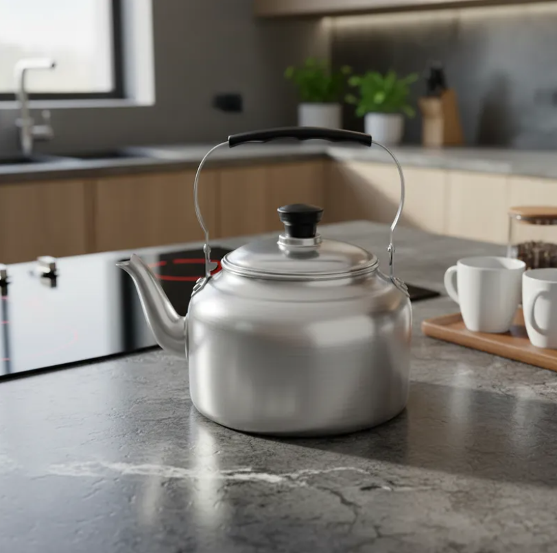 Tetera de Aluminio 4 Litros con Mango Negro-2