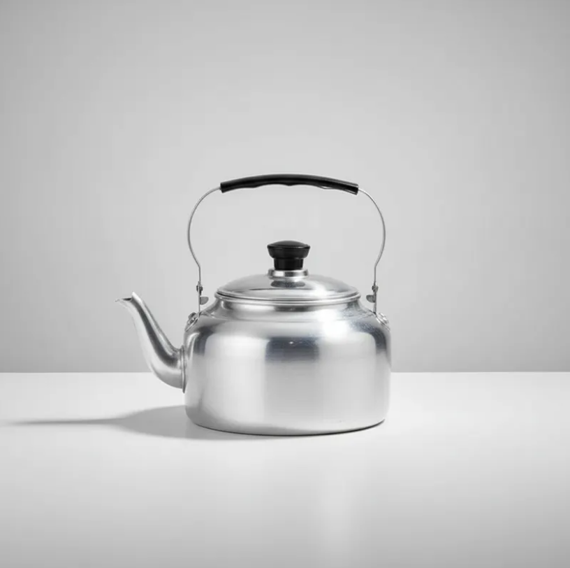 Tetera de Aluminio 4 Litros con Mango Negro-5